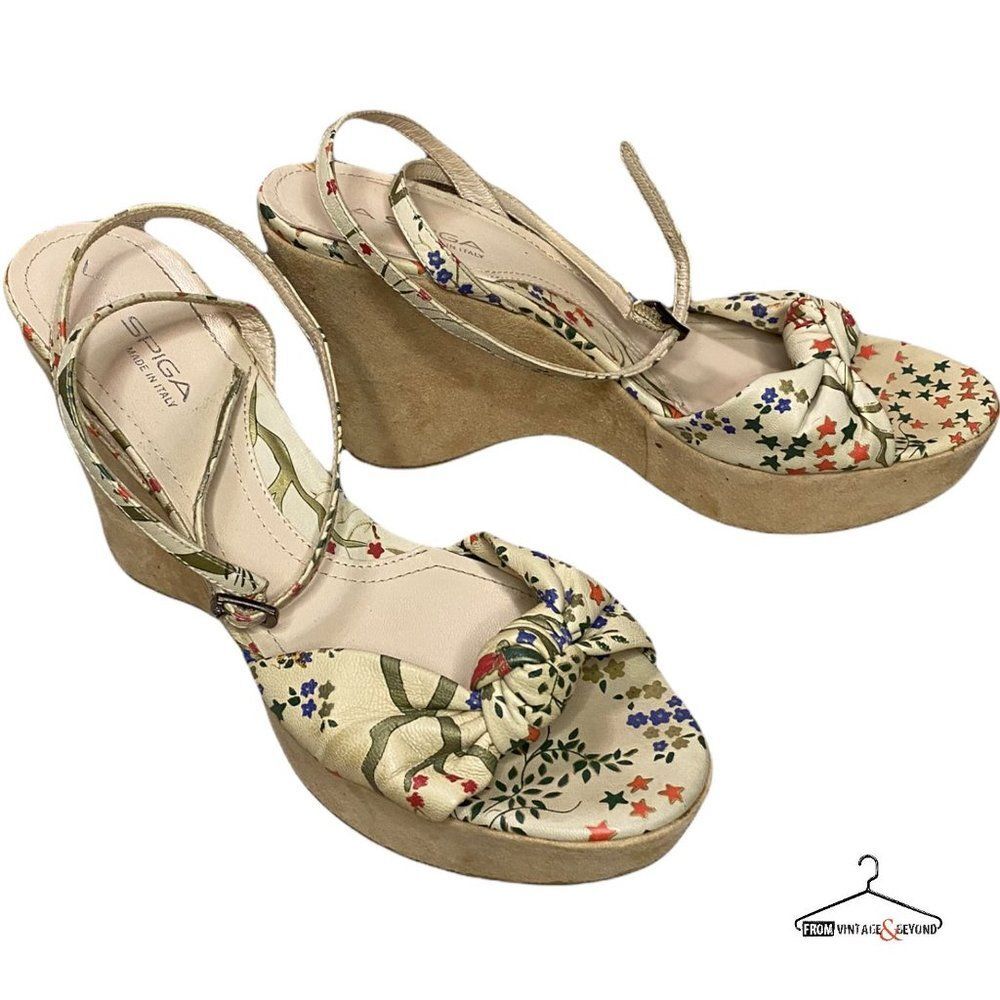 Via Spiga Wedges Made in Italy Sz 8